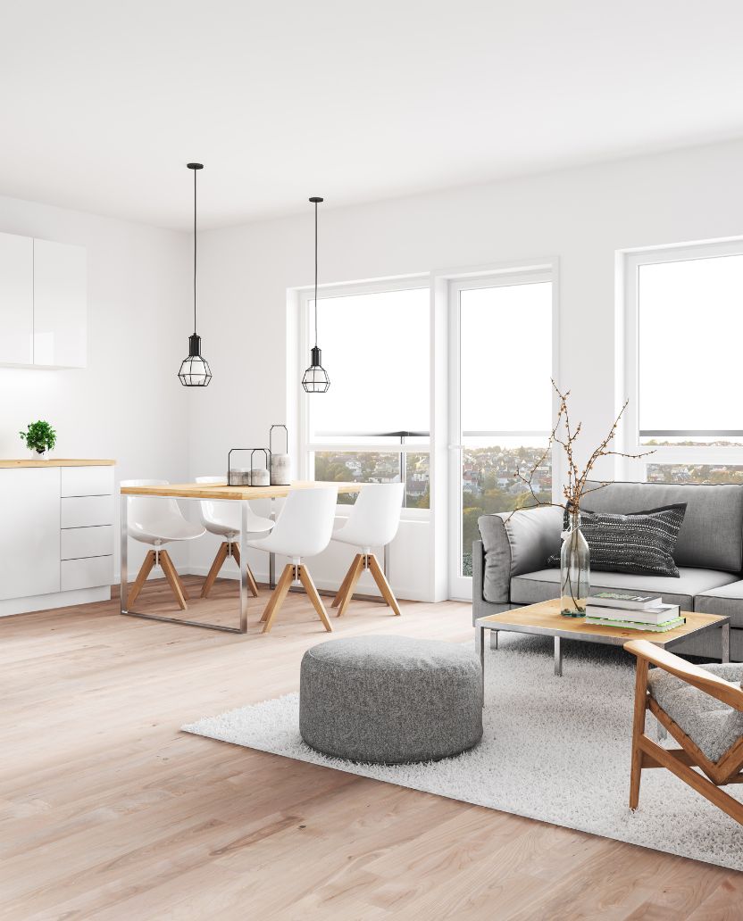 White Living Room